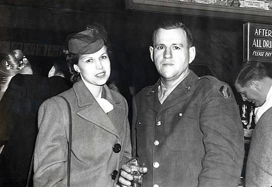 Robert and Margaret Mueller, 1945, poss NYC